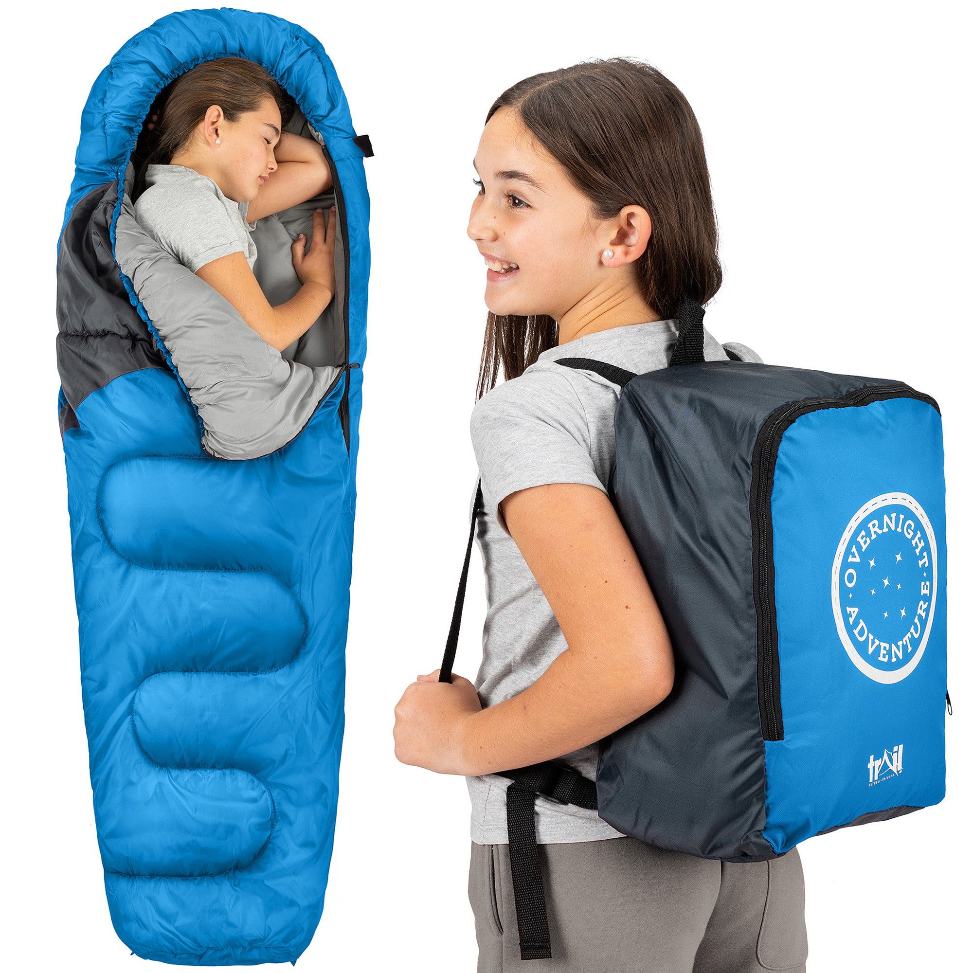Kids Mummy Sleeping Bag 300gsm