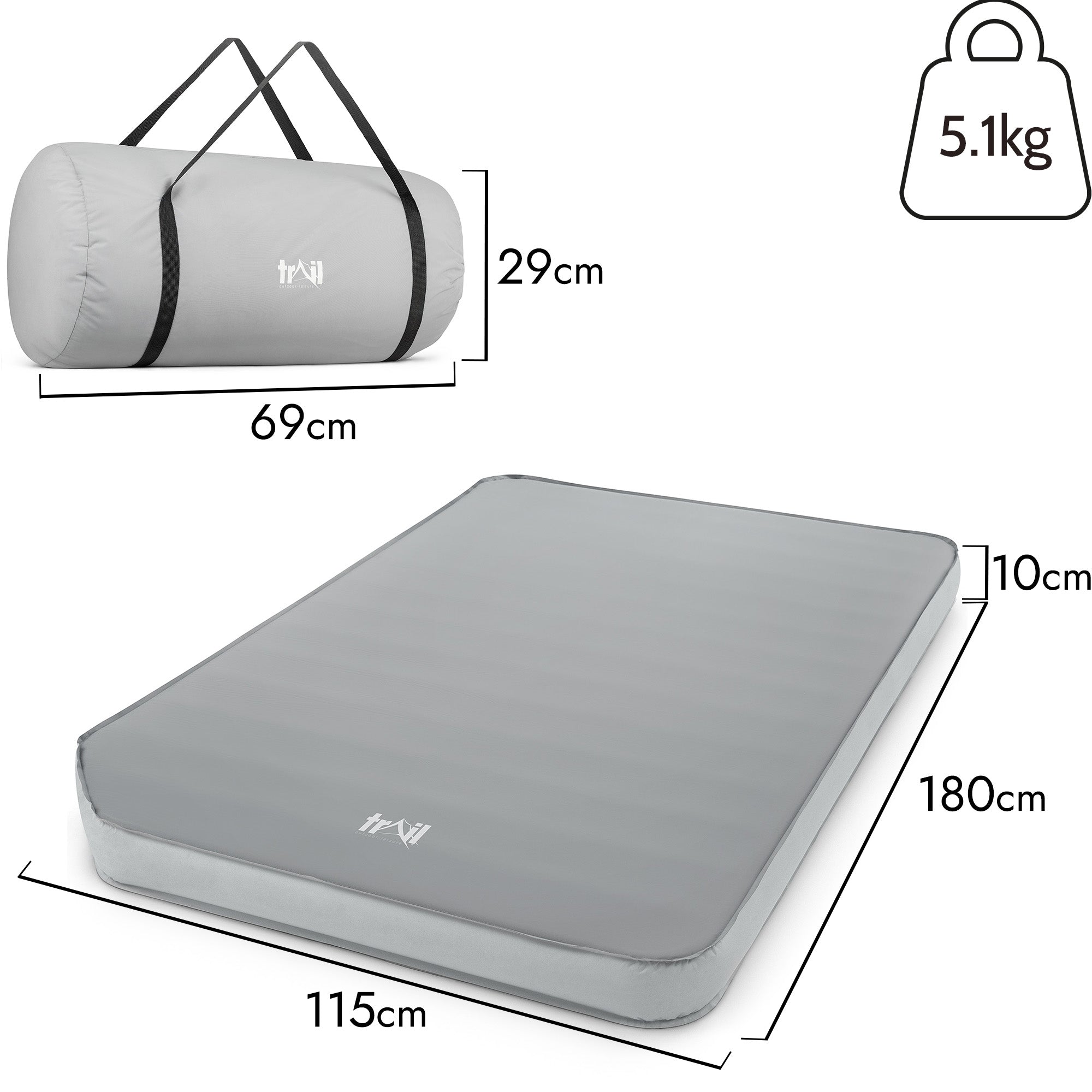 Deluxe Self Inflating Campervan Mattress