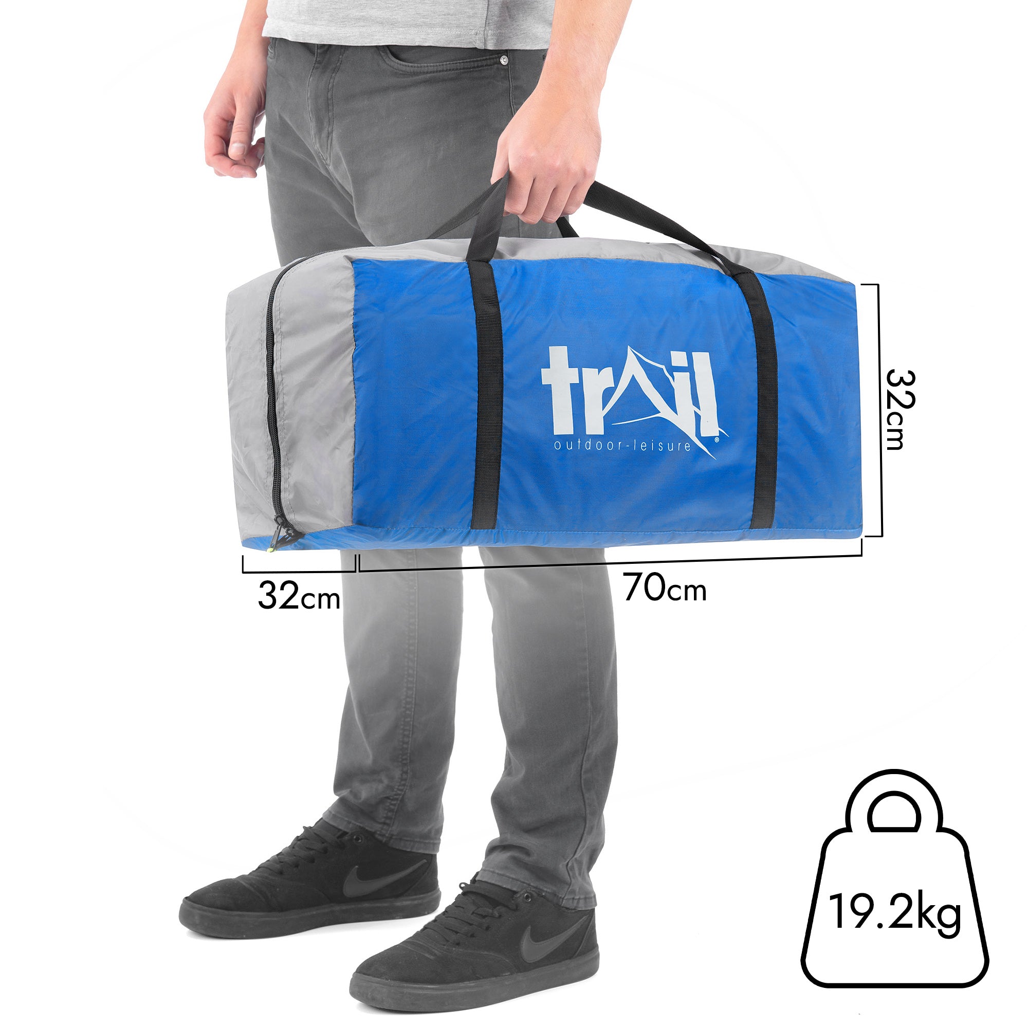 Hexton XL 6 Man 3 Room Tent – Waterproof 5000mm