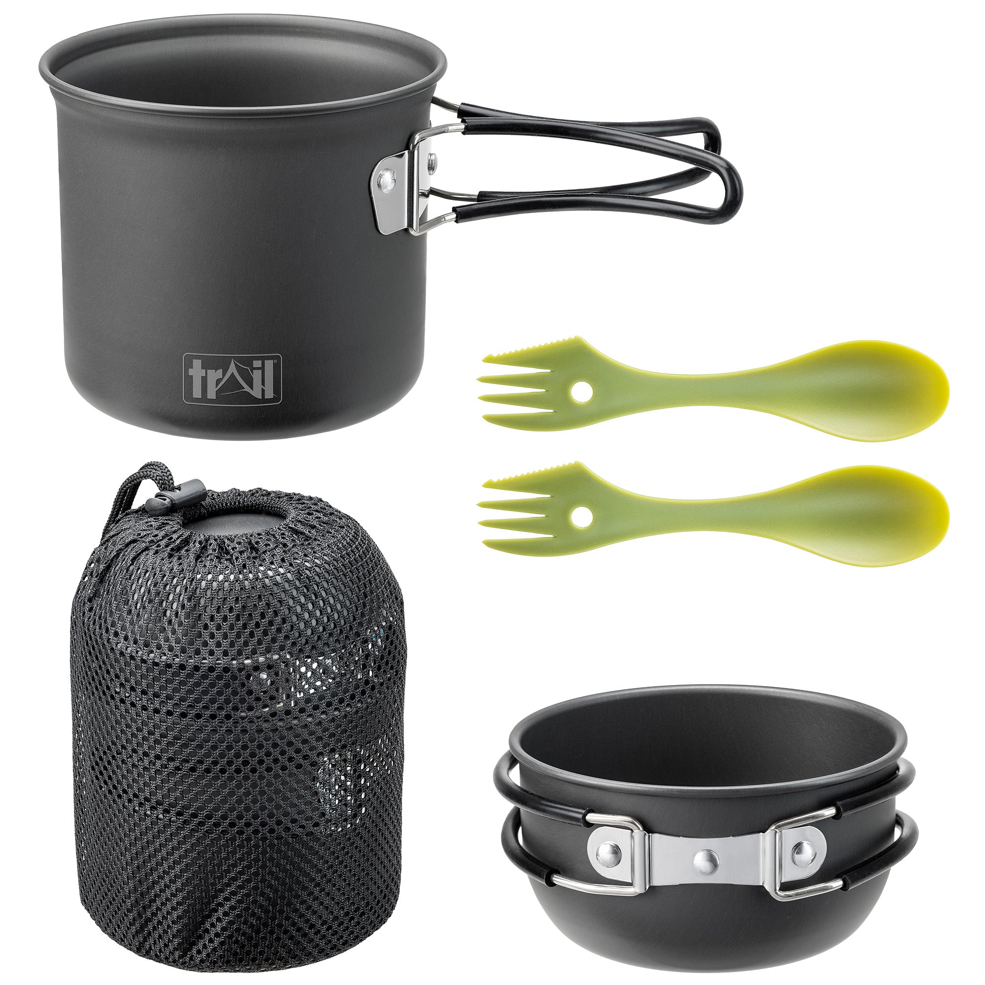 2 Person Camping Cookware Set (4pc)