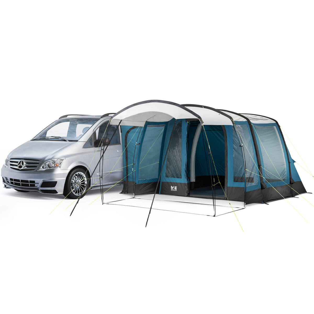 drive away tent Aston Skylight Air Driveaway Awning ans Chase Bliss Generation Loss Colour:Black/White