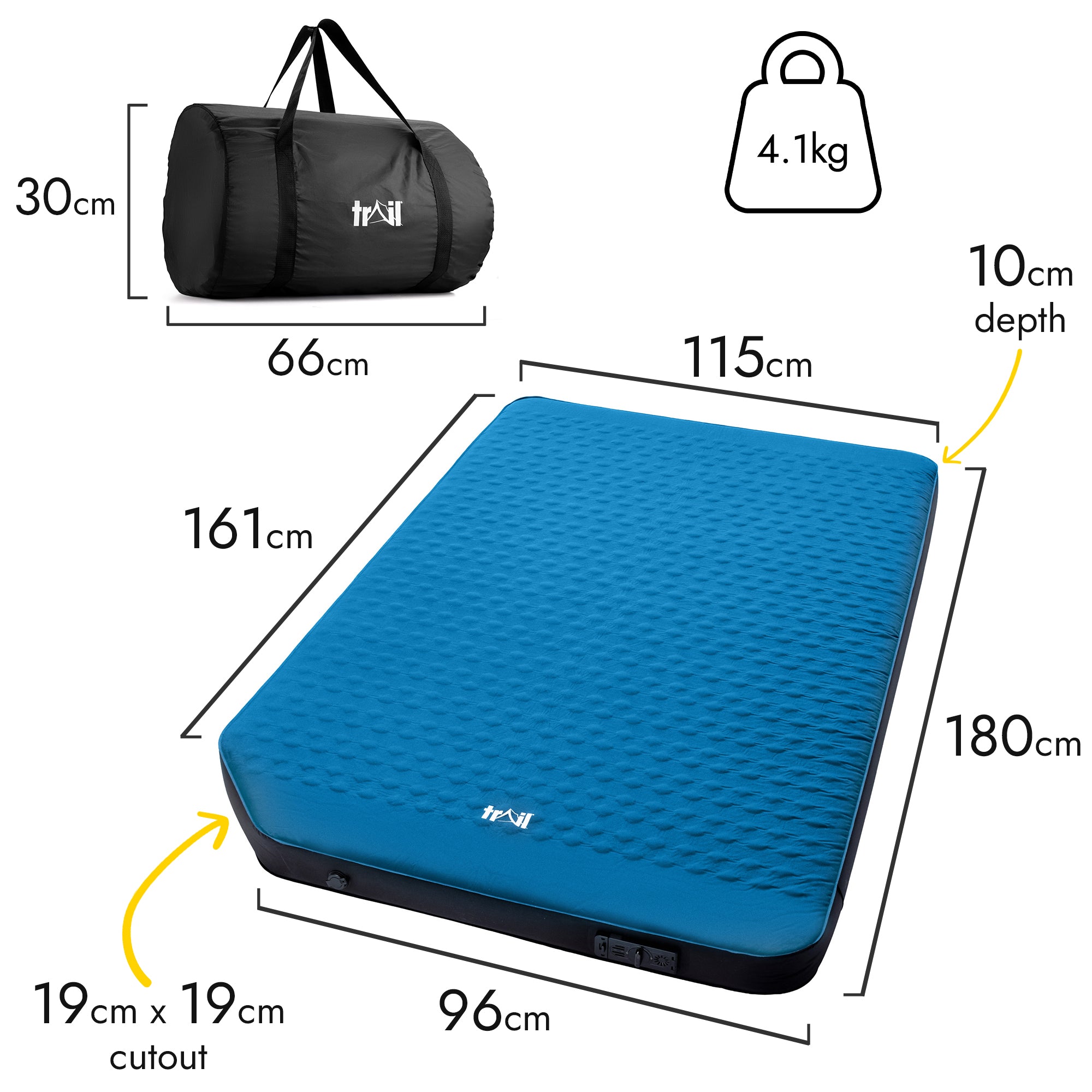3D Campervan Air Mattress with Pump