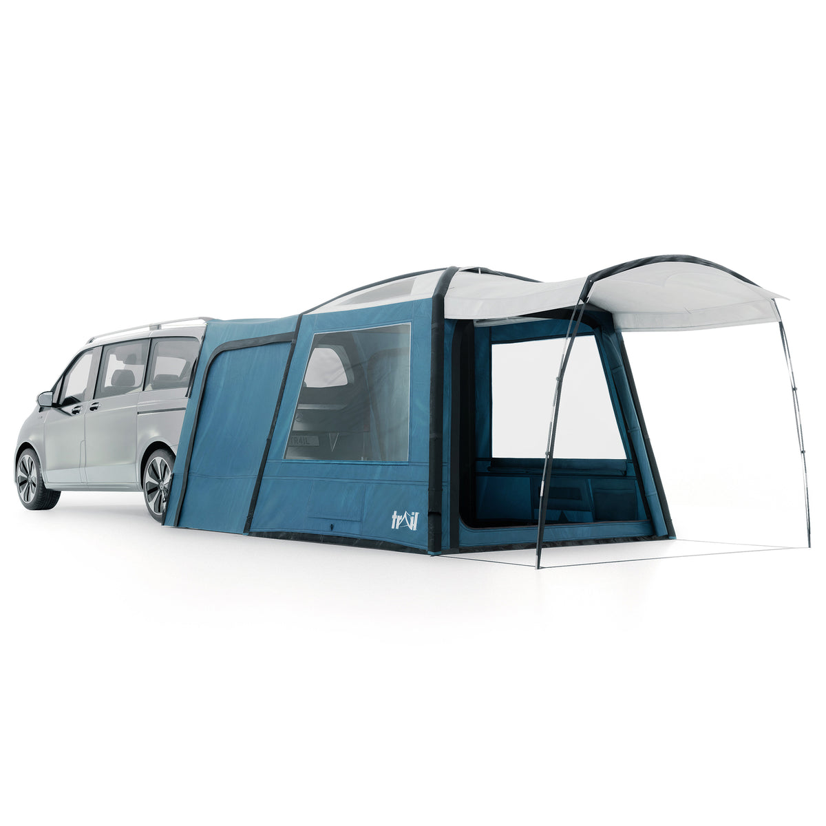 awning tent for van Tailgate Air Driveaway Campervans & SUVs Color:Green Crackle dl4 Ferien-Camp Börgerende | Börgerende-Rethwisch sides and front in