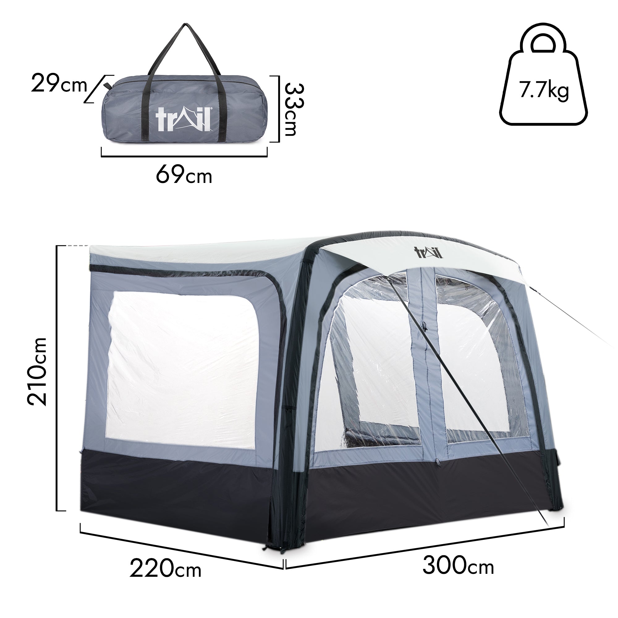 Air Sun Awning with Sides