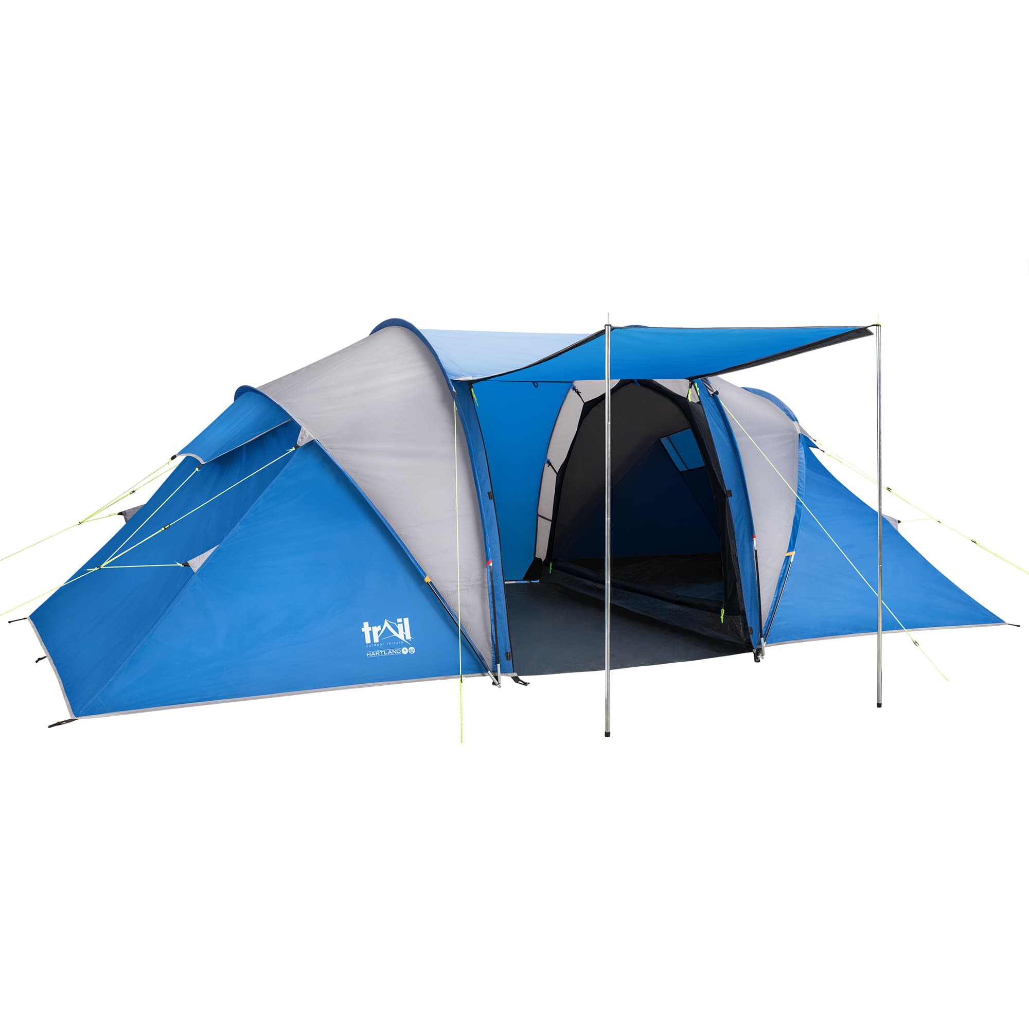 4 man tent with standing room Hartland 4 Man 2 Room Tent – Waterproof 3000mm
