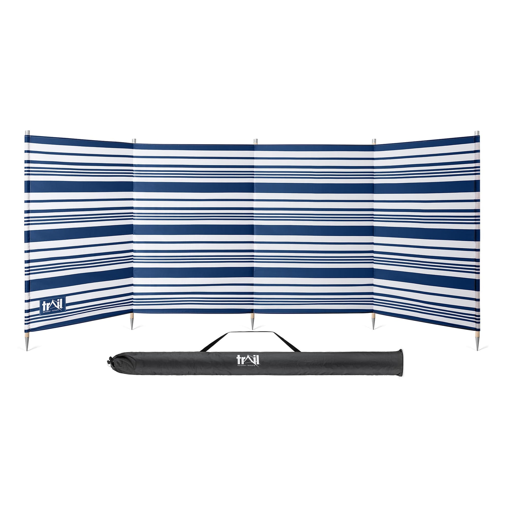 Pole Wooden Windbreak with Bag x Trail - Main Image