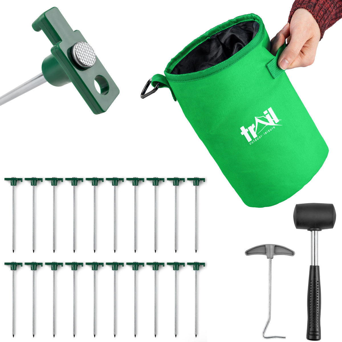 Hard Ground Tent Pegs Kit