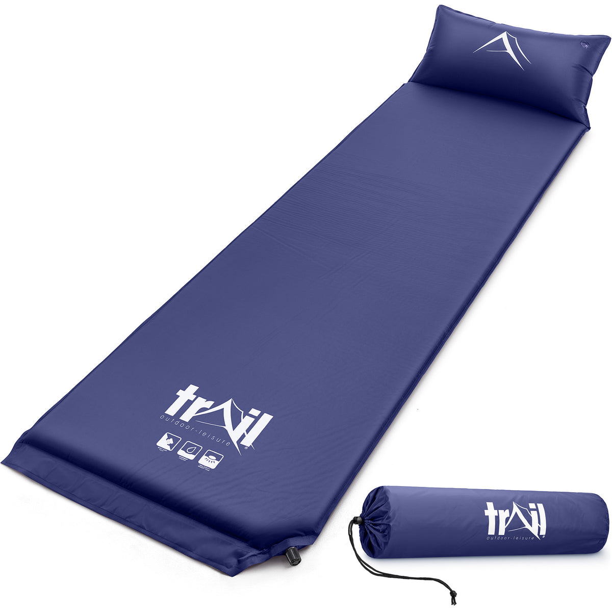 Trail Self-Inflating Camping Mat with Pillow