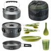2 Person Camping Cooking Set with Kettle (15pc)