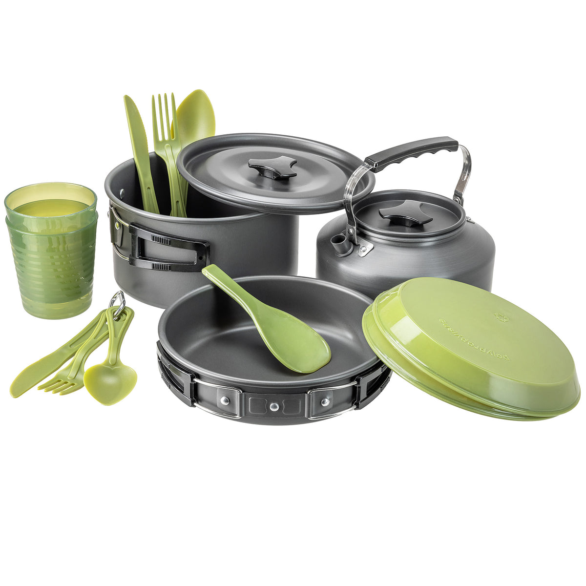 2 Person Camping Cooking Set Kettle – 15pc