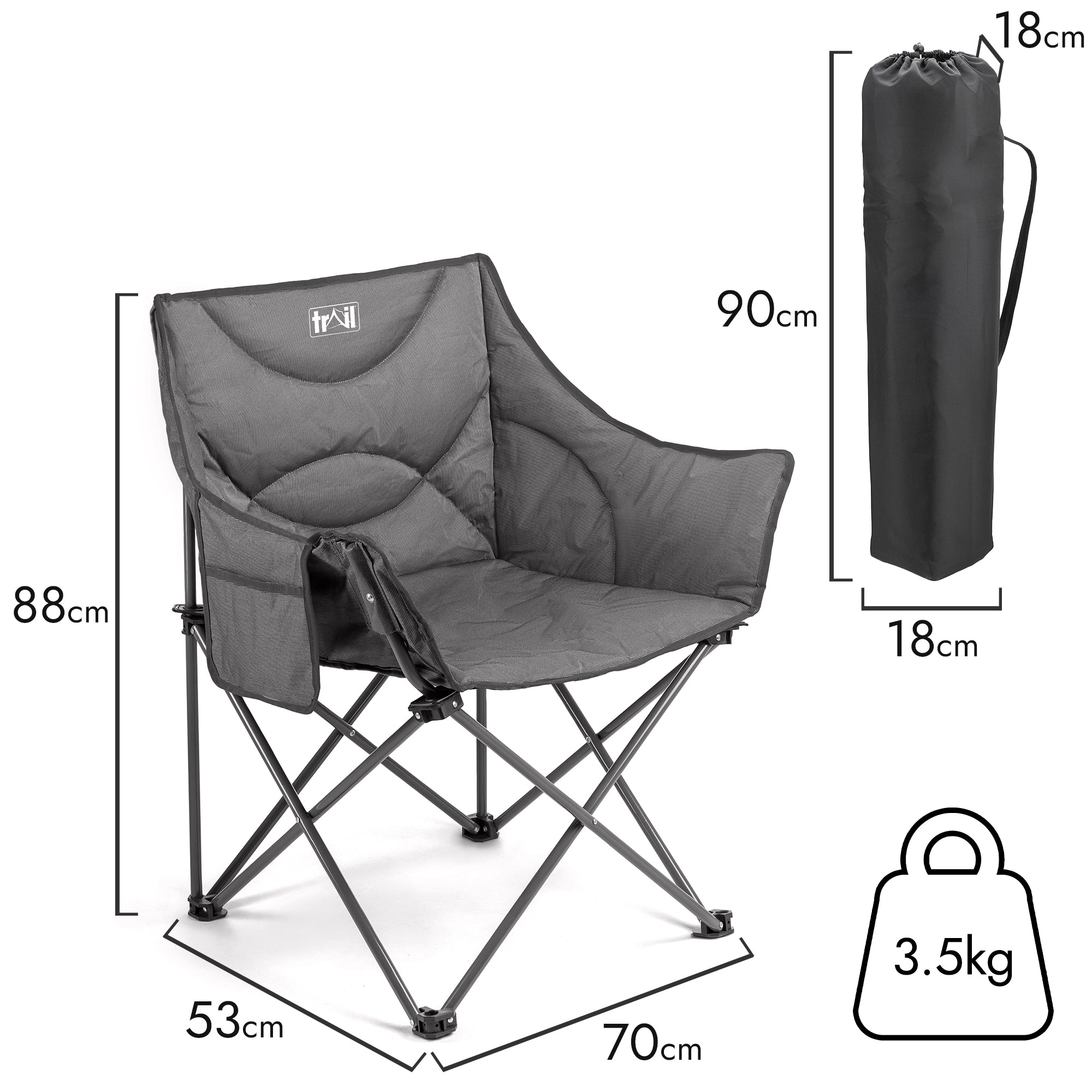 Serin Padded XL Camping Chair