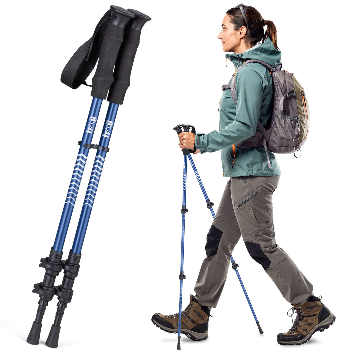 Aluminium Fliplock Walking Poles