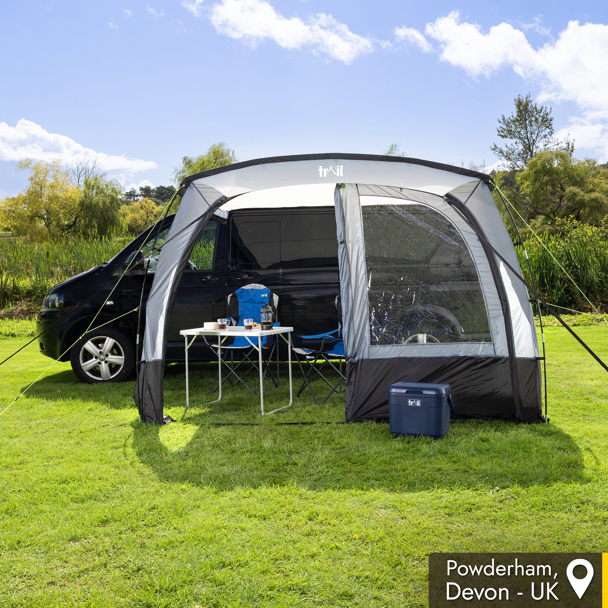 Poled Sun Awning with Sides