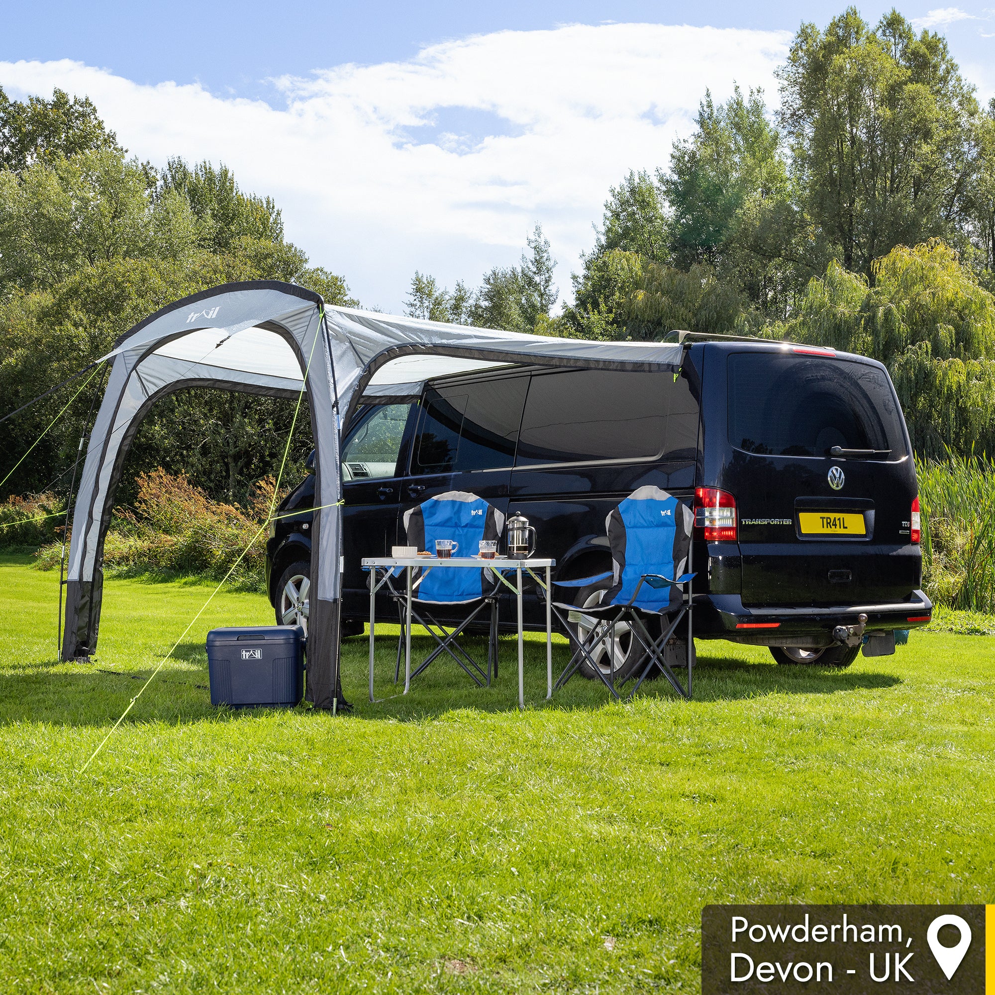 Poled Sun Awning with Sides