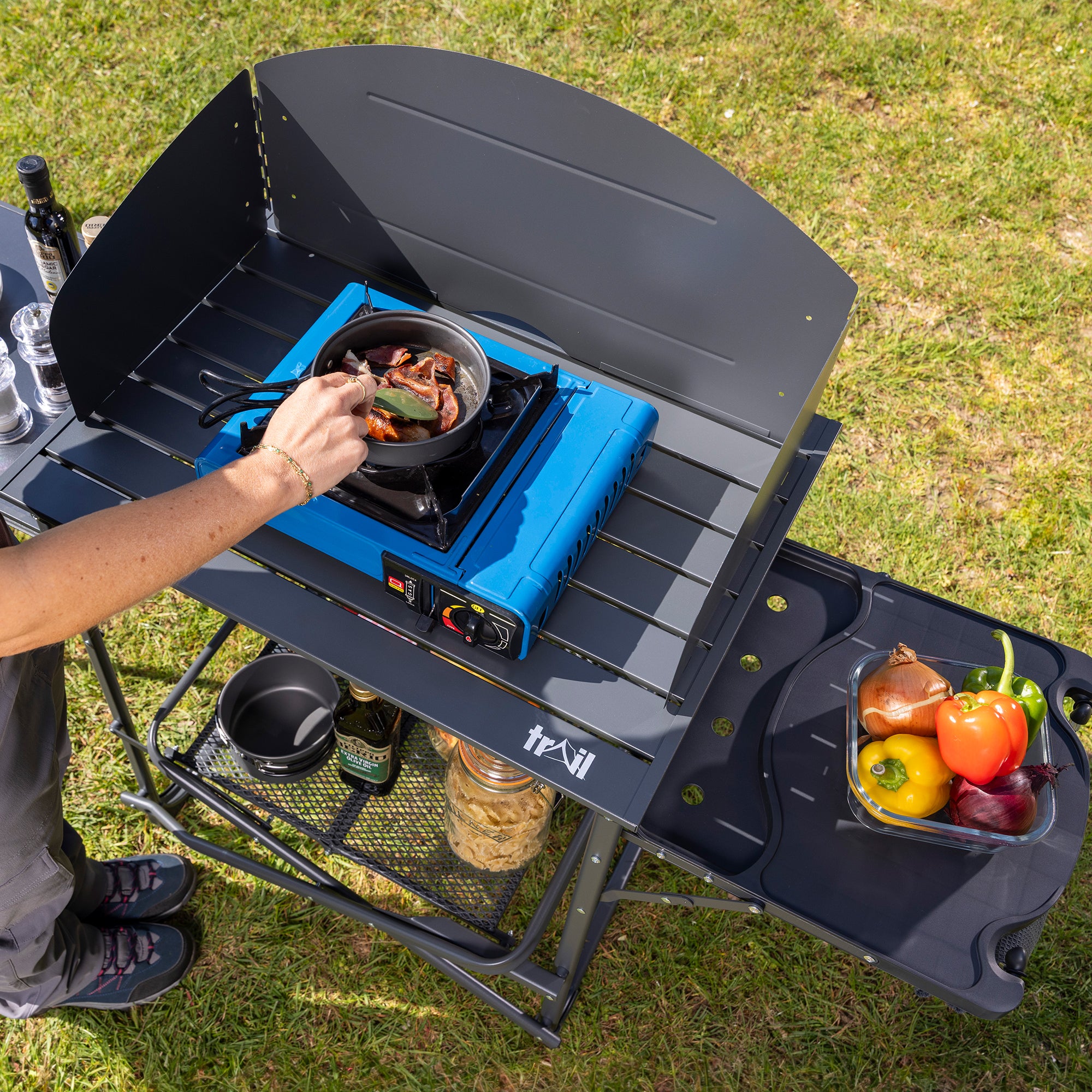 Deluxe Camping Kitchen Stand
