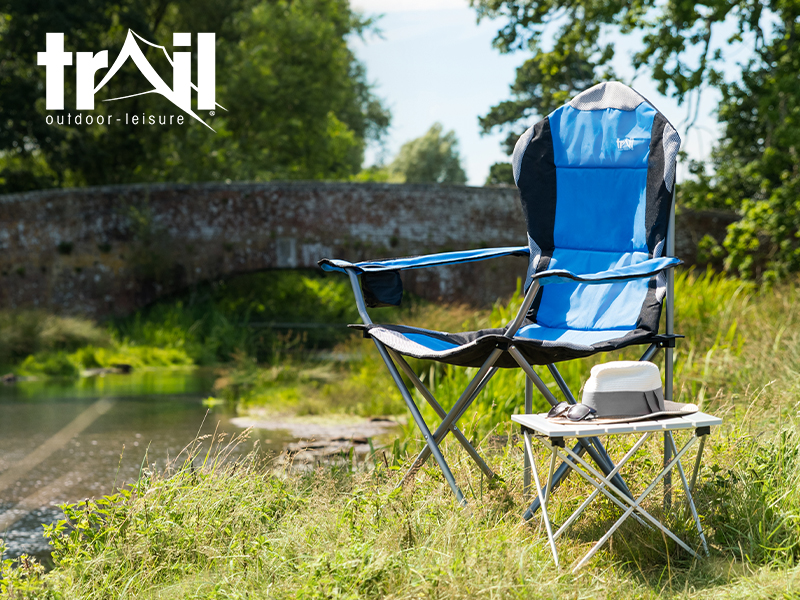 Kestrel Camping Chair on a riverbank.